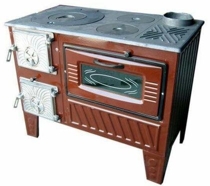 Отопительно-варочная печь МастерПечь ПВ-03 с духовым шкафом, 7.5 кВт в Лысьве