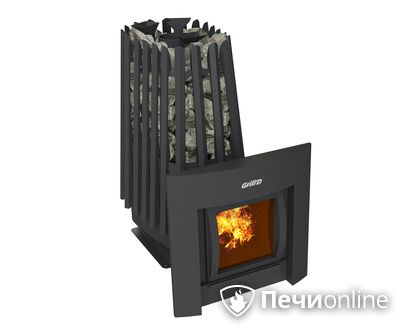 Дровяная печь-каменка GrillD Cometa Vega 350 window Max в Лысьве