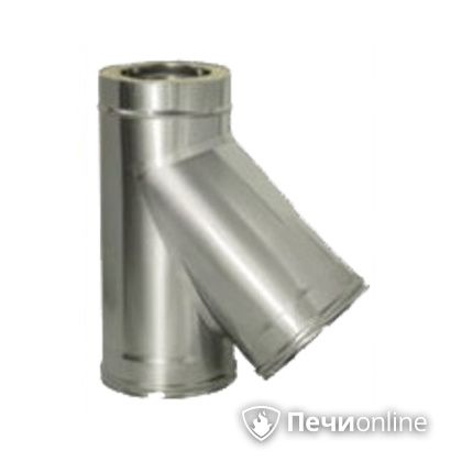 Дымоход Дымок Тройник 45° с изоляцией 0.5 мм. ТRFR45 150/230 в Лысьве