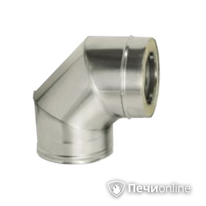 Дымоход Дымок Колено 90° с изоляцией 0,8 мм. OТFR90 150/230 в Лысьве
