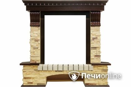 Портал для электрокамина Royal Flame Pierre Luxe угловой сланец под классический очаг в Лысьве