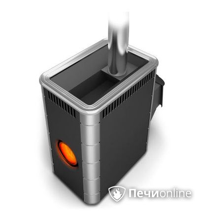 Дровяная банная печь TMF Аврора Inox ДА Иллюминатор антрацит НВ  в Лысьве