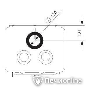 Отопительно-варочная печь Ferguss Magma cook side door в Лысьве