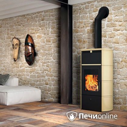Печь-камин Edilkamin Flamma 24 kw V.C. Pergamena с Т/О в Лысьве