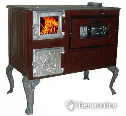 Отопительно-варочная печь МастерПечь ПВ-06 с духовым шкафом, 7.5 кВт в Лысьве