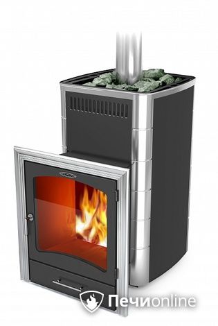 Дровяная банная печь TMF Калина II Inox БСЭ антрацит НВ ПРН в Лысьве