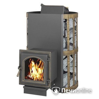 Дровяная банная печь Везувий Скиф с закрытой каменкой (270) в Лысьве