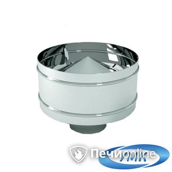 Дымоход УМК Оголовок с дефлектором D115х200 Н+Оц 0.5мм 0.5мм по воде в Лысьве