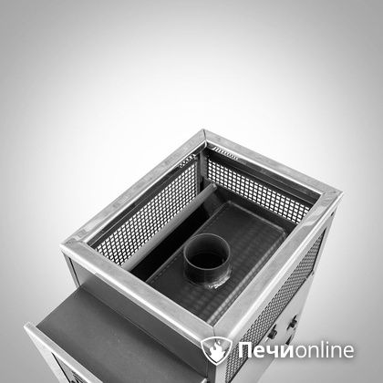 Дровяная банная печь Радуга ПБ-21 (встроенный теплообменник) 6 мм прочистная дверца в Лысьве