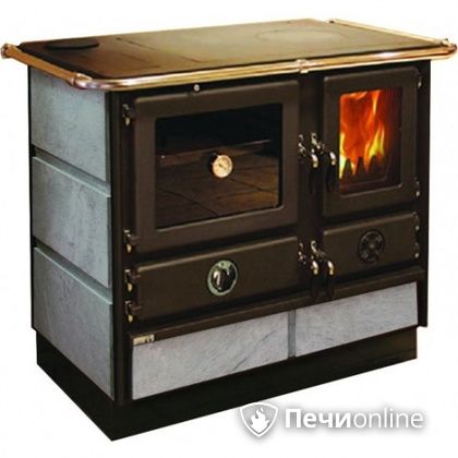 Отопительно-варочная печь MBS Thermo Magnum Stone L с теплообменником и духовым шкафом в Лысьве