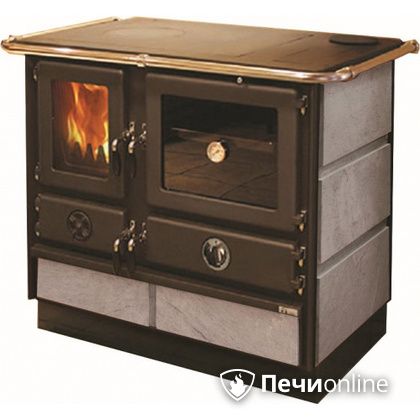Отопительно-варочная печь MBS Thermo Magnum Stone R с теплообменником и духовым шкафом в Лысьве